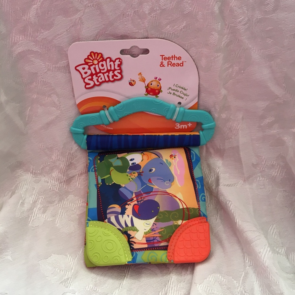 Bright Starts teethe and read book-NEW